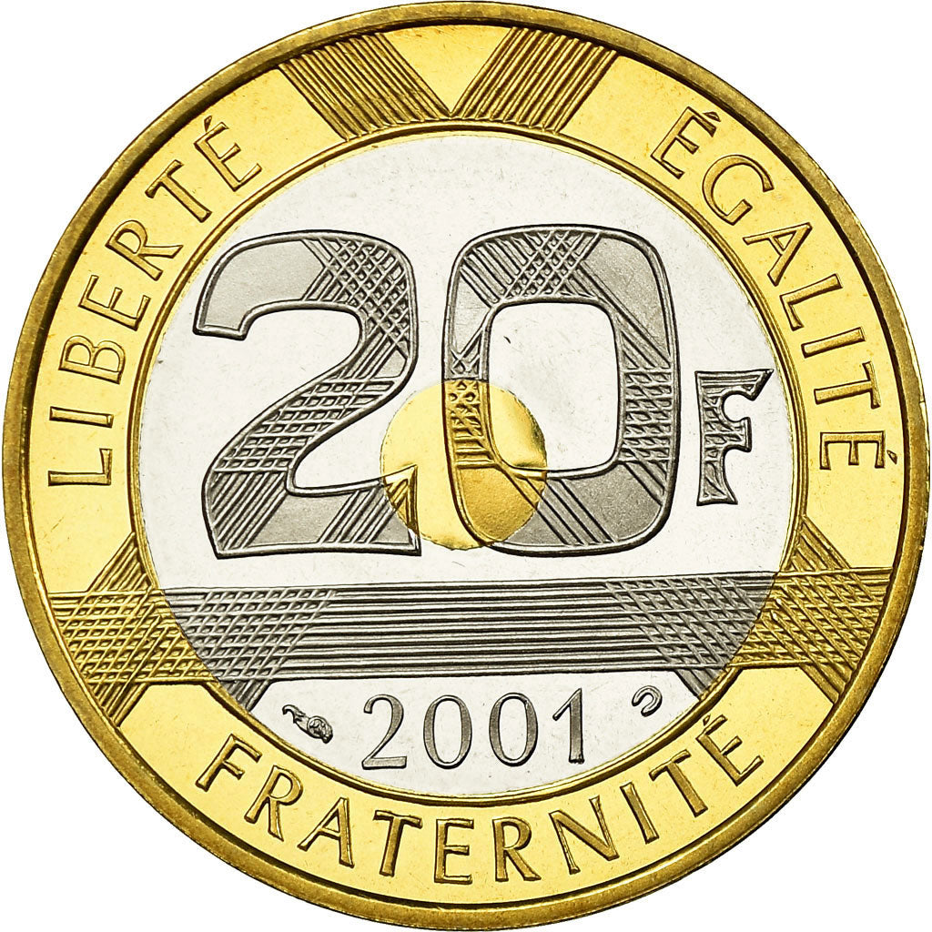 Monnaie, France, Mont Saint Michel, 20 Francs, 2001, Paris, Proof, FDC