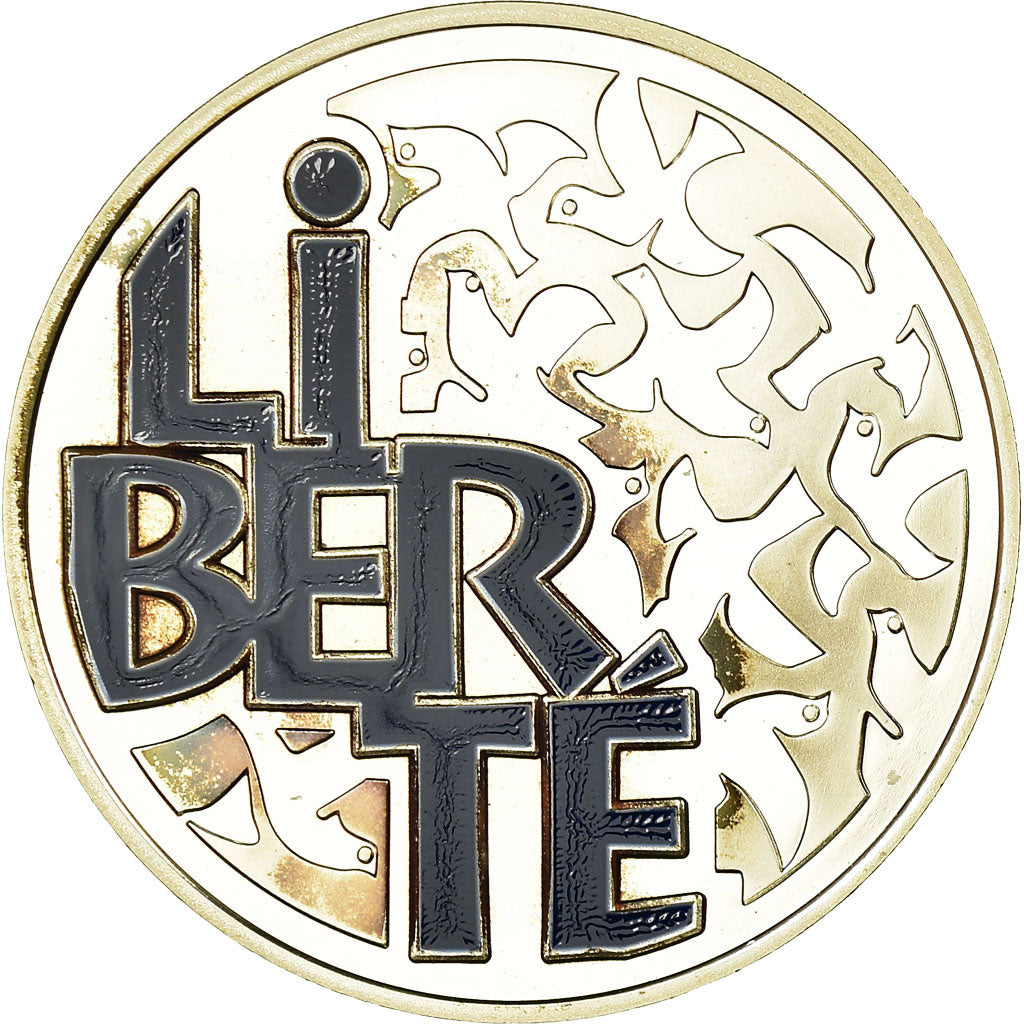 Moneda, Francia, Liberté, 6.55957 Francs, 2001, Paris, Proof, FDC, Plata
