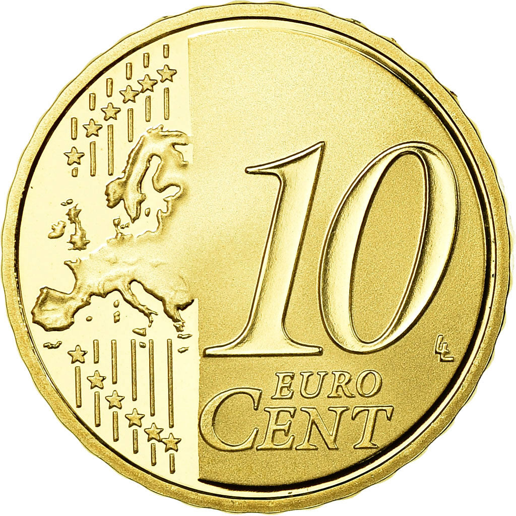 Francia, 10 Euro Cent, 2007, Proof, FDC, Ottone, KM:1410