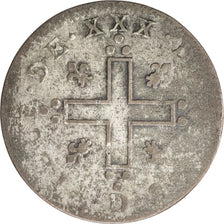 FRANCE, XXX Deniers aux 2 L couronnés, 30 Deniers, 1712, Lyon, KM #378.2, F...