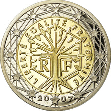 France, 2 Euro, 2007, Proof, MS(65-70), Bi-Metallic, KM:1414