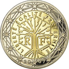 France, 2 Euro, 2007, Proof, MS(65-70), Bi-Metallic, KM:1414