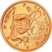 France, 2 Euro Cent, 2002, Proof, MS(65-70), Copper Plated Steel, KM:1283