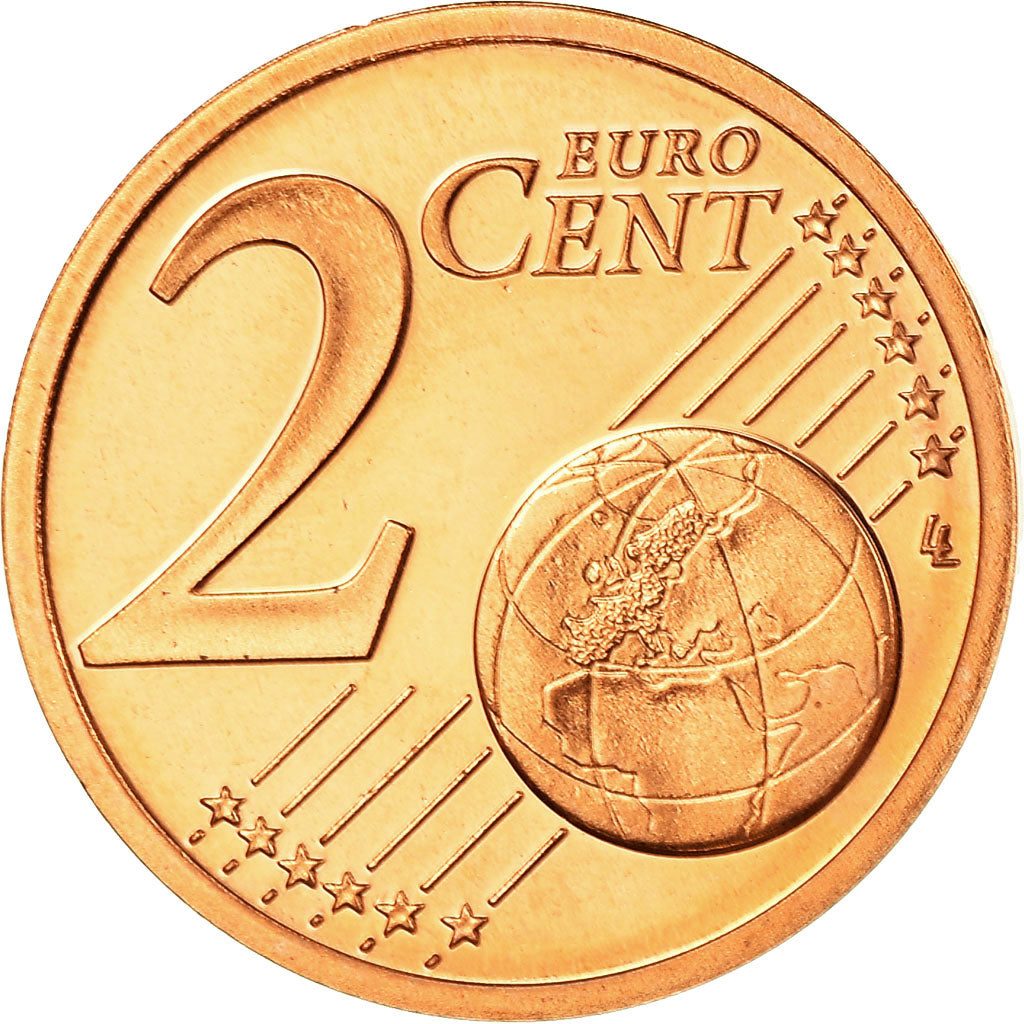 France, 2 Euro Cent, 2002, Proof, MS(65-70), Copper Plated Steel, KM:1283