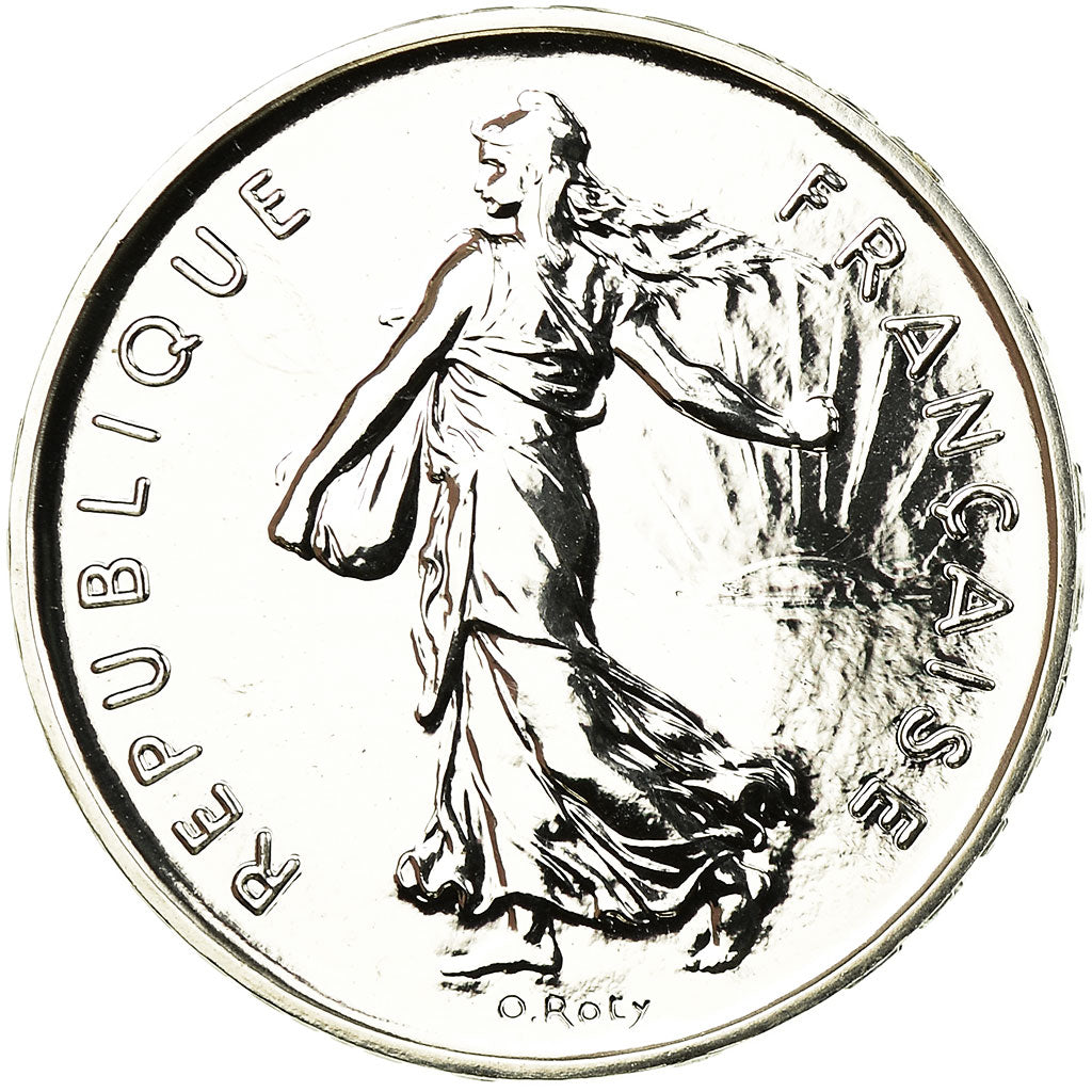 Coin, France, Semeuse, 5 Francs, 2001, Paris, MS(65-70), Silver, KM:1309