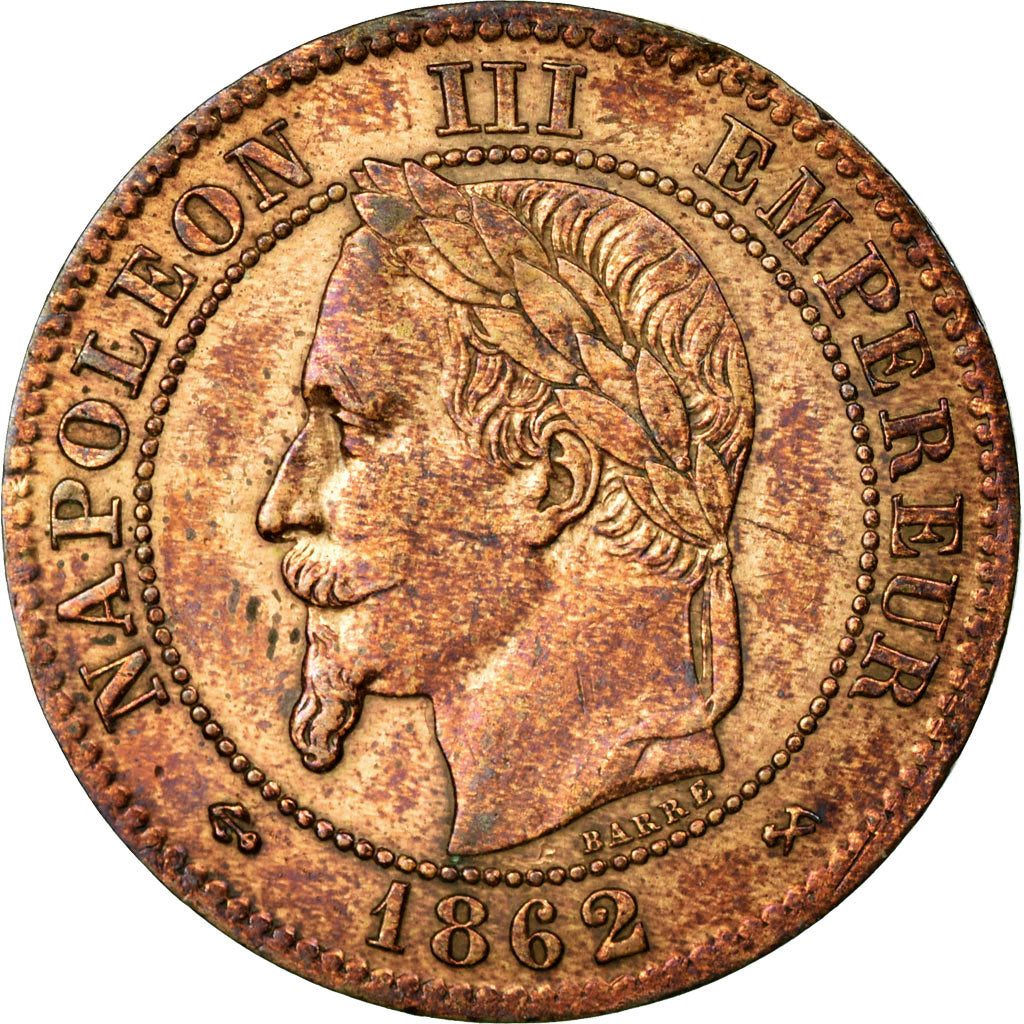 Monnaie, France, Napoleon III, Napoléon III, 2 Centimes, 1862, Bordeaux, TTB