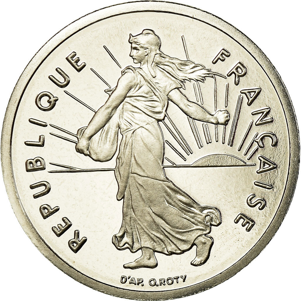 Moneta, Francja, Semeuse, 1/2 Franc, 1993, Proof, MS(65-70), Nikiel, KM:931.2