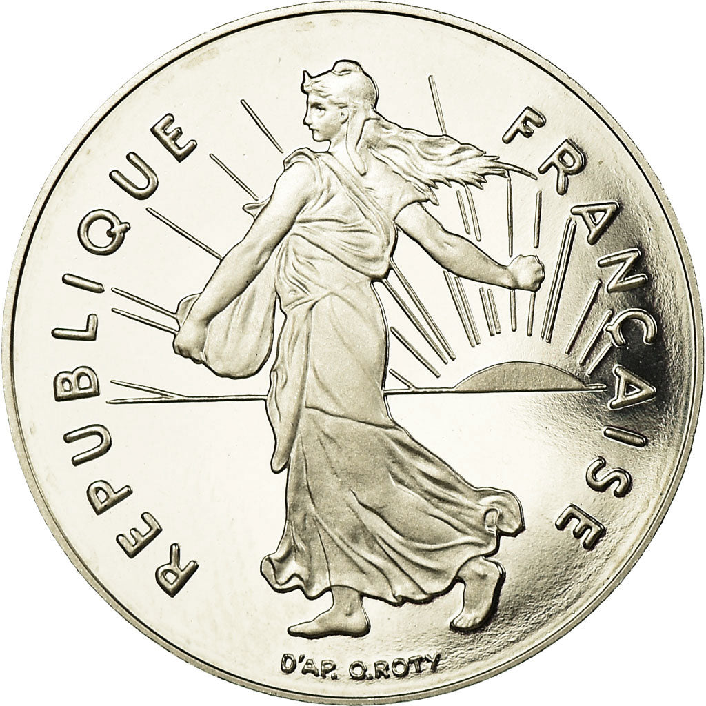 Moneta, Francja, Semeuse, Franc, 1991, Proof, MS(65-70), Nikiel, KM:925.2