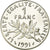 Moeda, França, Semeuse, Franc, 1991, Proof, MS(65-70), Níquel, KM:925.2