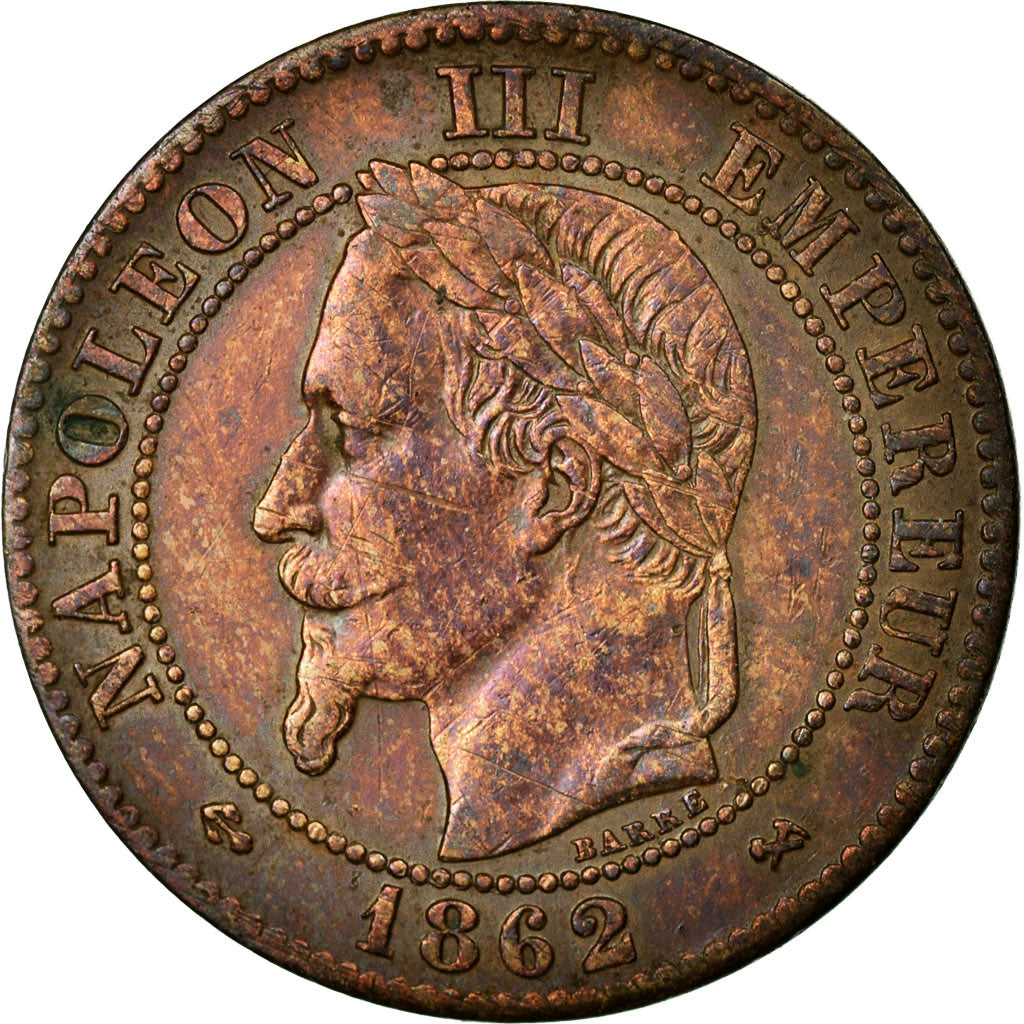 Coin, France, Napoleon III, Napoléon III, 2 Centimes, 1862, Bordeaux