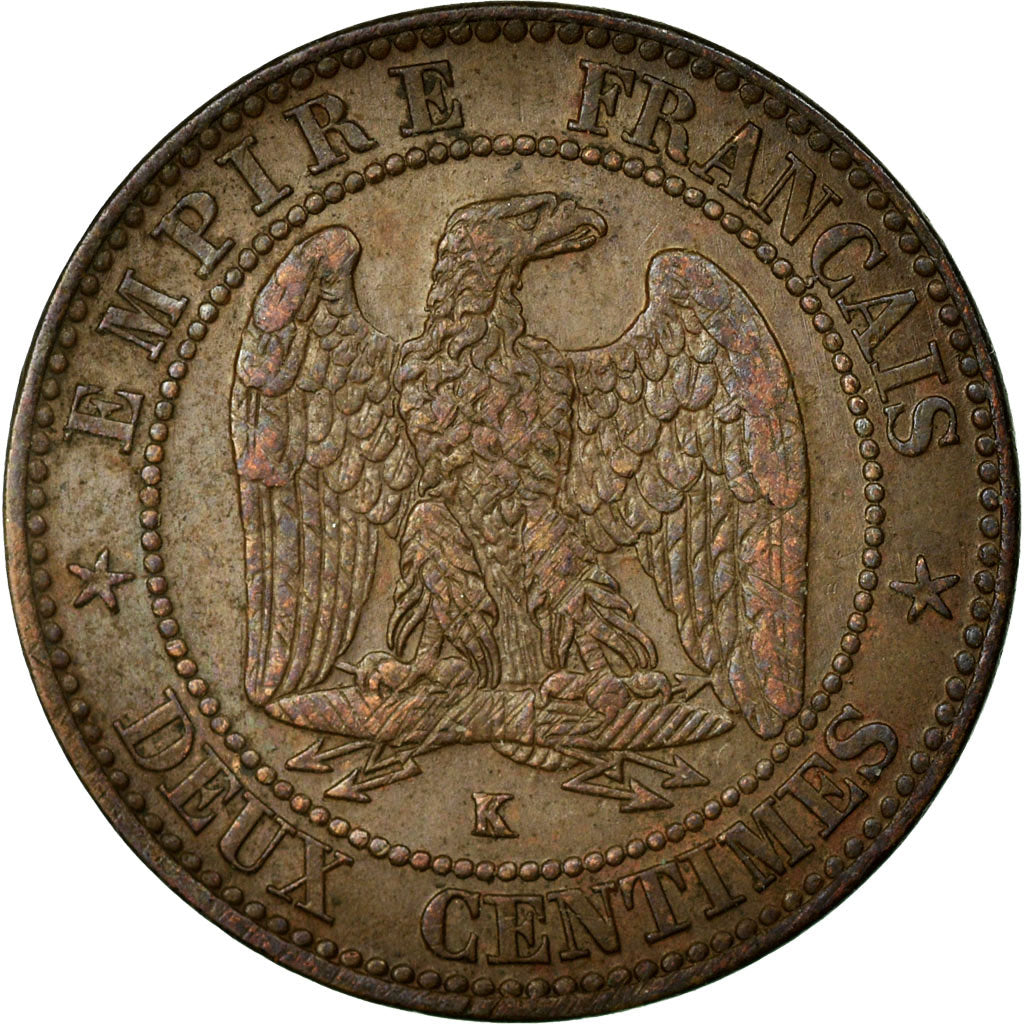 Coin, France, Napoleon III, Napoléon III, 2 Centimes, 1862, Bordeaux