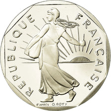 Moneta, Francia, Semeuse, 2 Francs, 1991, Proof, FDC, Nichel, KM:942.2
