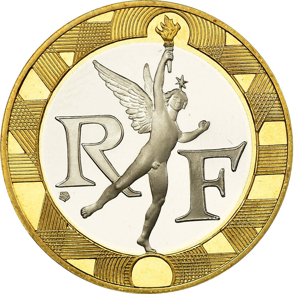 Munten, Frankrijk, Génie, 10 Francs, 1994, Paris, Proof, FDC, Aluminum-Bronze