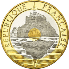 Coin, France, Mont Saint Michel, 20 Francs, 1994, Paris, Proof, MS(65-70)
