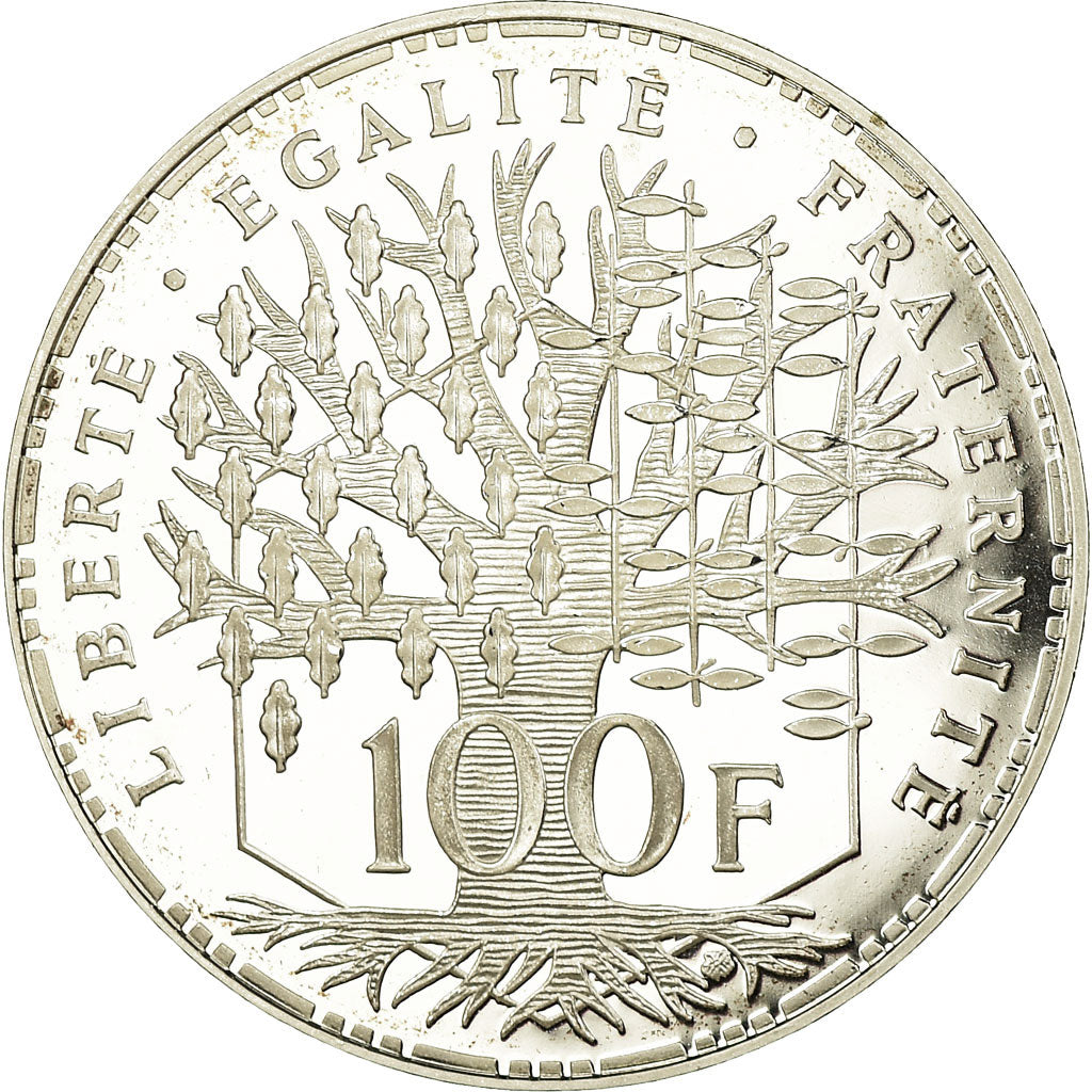 Coin, France, Panthéon, 100 Francs, 1991, Paris, Proof, MS(65-70), Silver