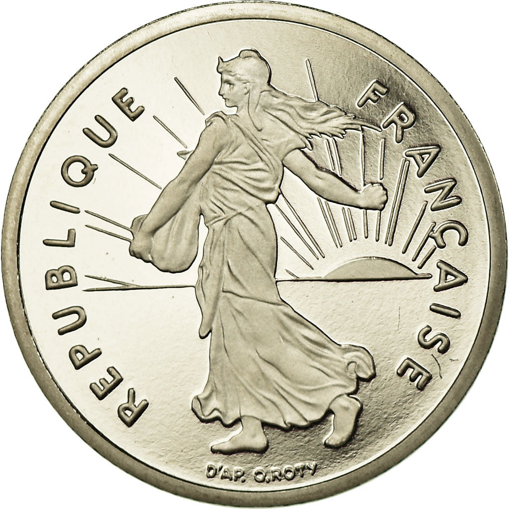 Moneta, Francja, Semeuse, 1/2 Franc, 1995, Proof, MS(65-70), Nikiel, KM:931.2