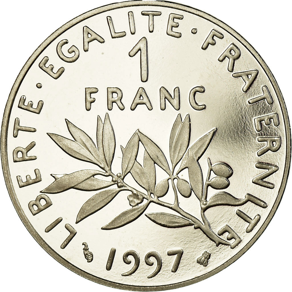 Monnaie, France, Semeuse, Franc, 1997, Paris, Proof, FDC, Nickel, Gadoury:474b