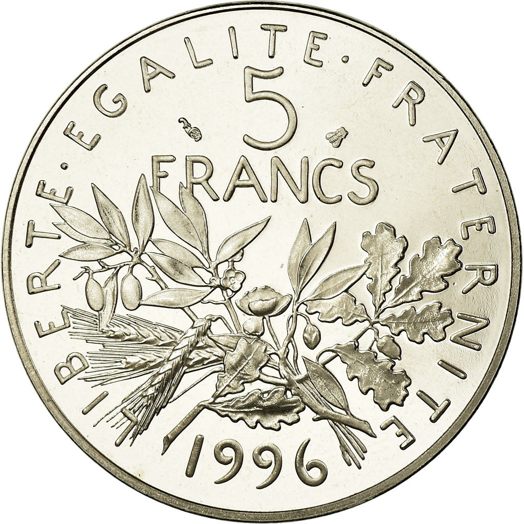 Coin, France, Semeuse, 5 Francs, 1996, Paris, Proof, MS(65-70), Nickel Clad