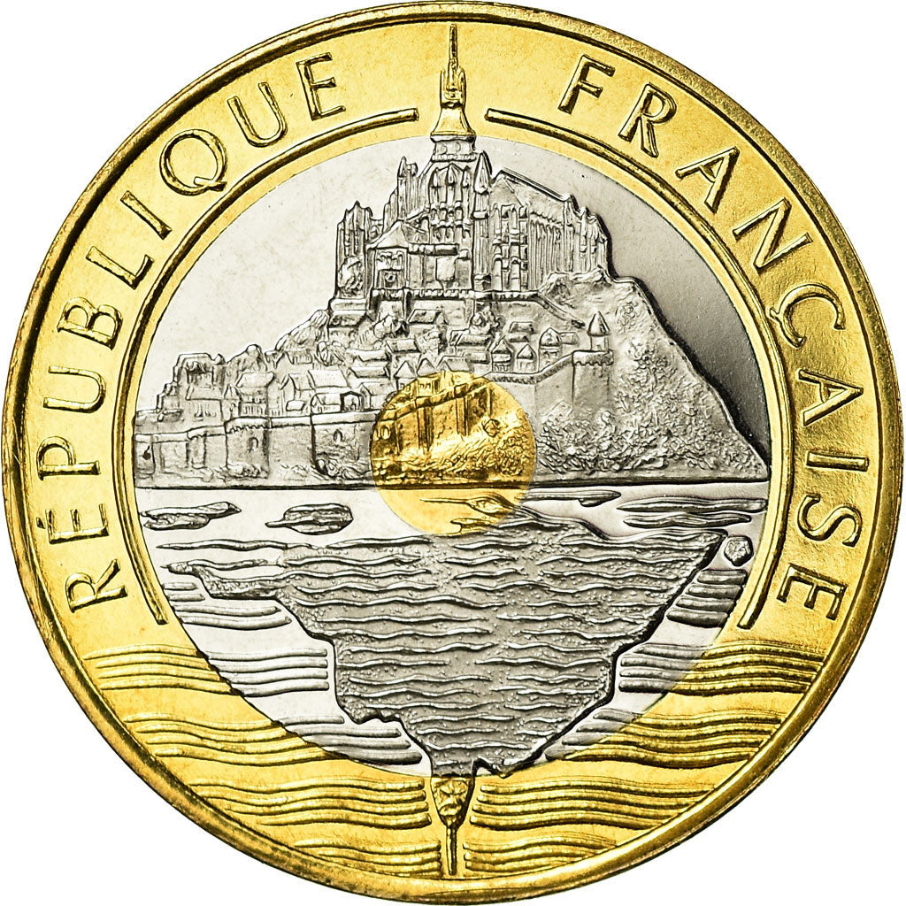 Münze, Frankreich, Mont Saint Michel, 20 Francs, 1997, Paris, Proof, STGL