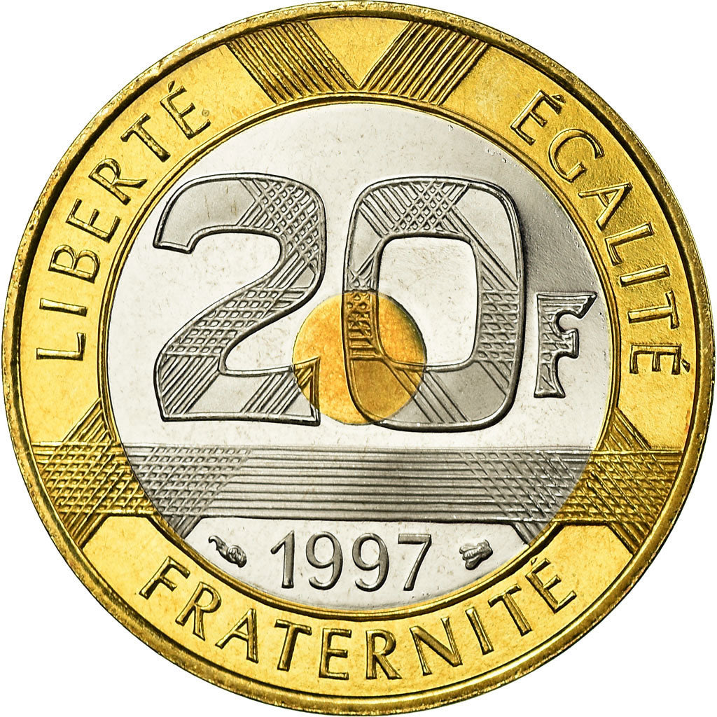 Münze, Frankreich, Mont Saint Michel, 20 Francs, 1997, Paris, Proof, STGL