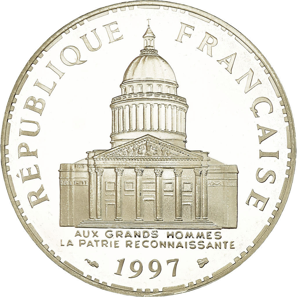Moneda, Francia, Panthéon, 100 Francs, 1997, Paris, Proof, FDC, Plata