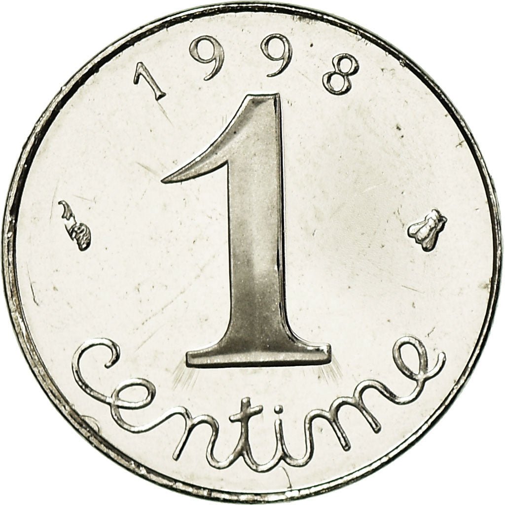 Moneta, Francia, Épi, Centime, 1998, Paris, Proof, FDC, Acciaio inossidabile