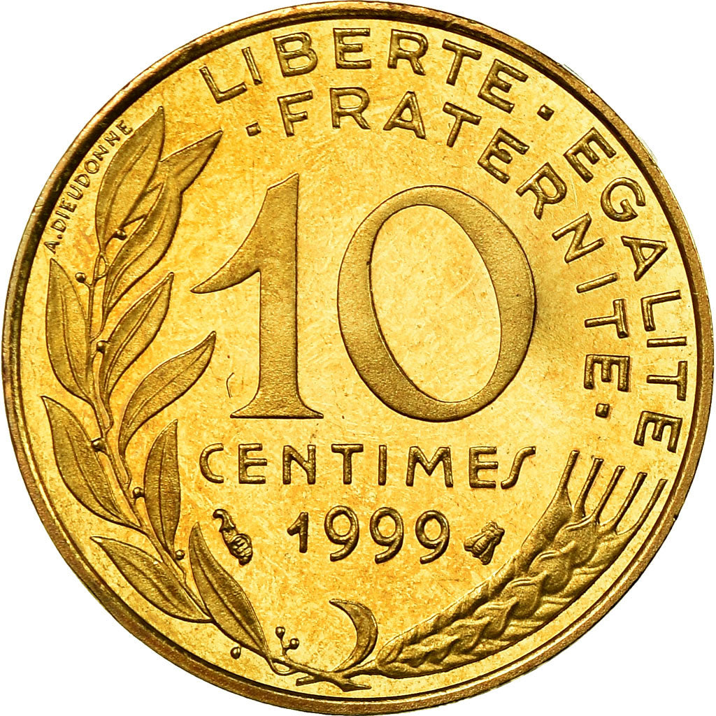 Coin, France, Marianne, 10 Centimes, 1999, Paris, Proof, MS(65-70)