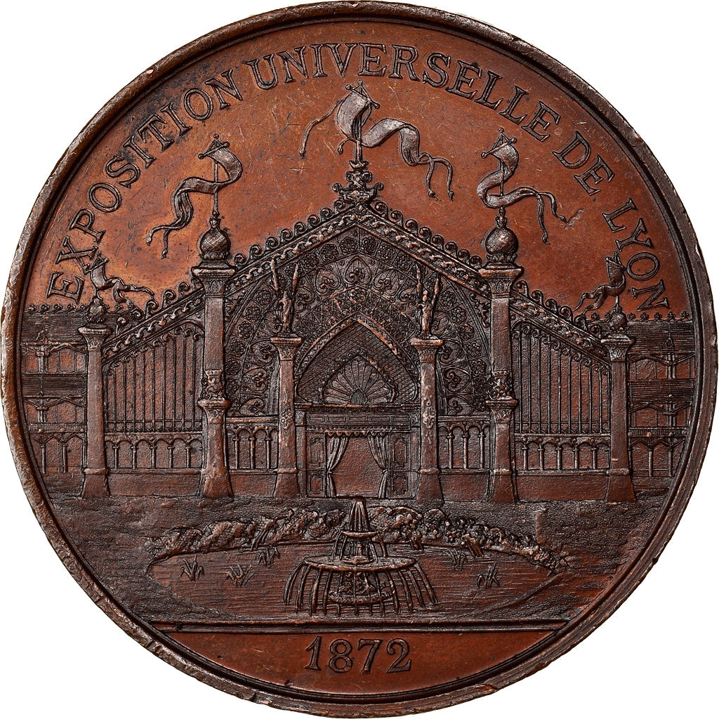 France, Médaille, Exposition Universelle de Lyon, Arts & Culture, 1872, Trotin