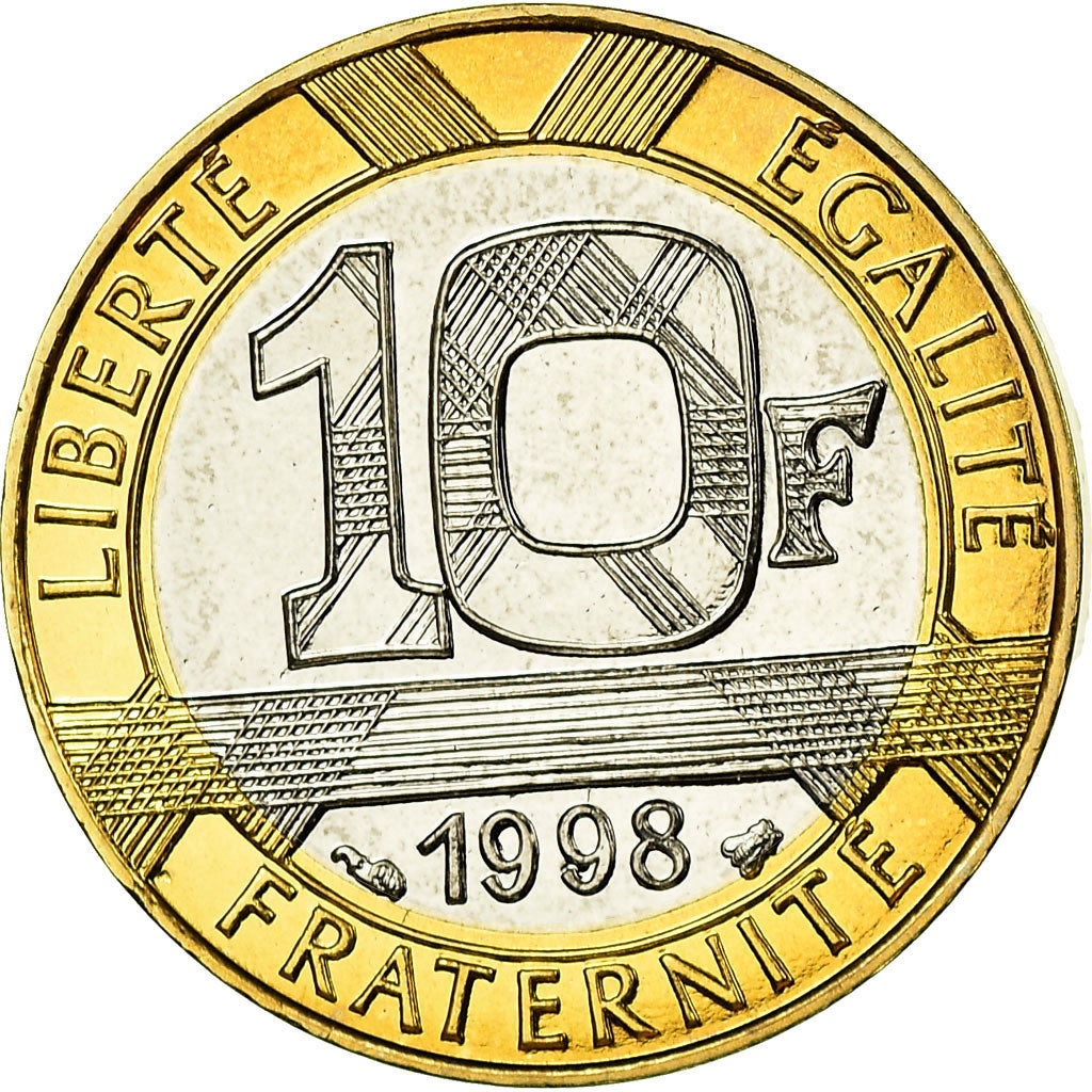 Moneda, Francia, Génie, 10 Francs, 1998, Paris, Proof, FDC, Aluminio - bronce