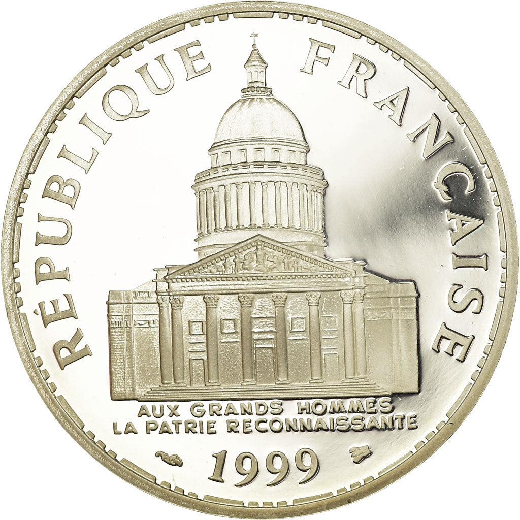 Moneda, Francia, Panthéon, 100 Francs, 1999, Paris, Proof, FDC, Plata