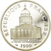 Moneda, Francia, Panthéon, 100 Francs, 1999, Paris, Proof, FDC, Plata