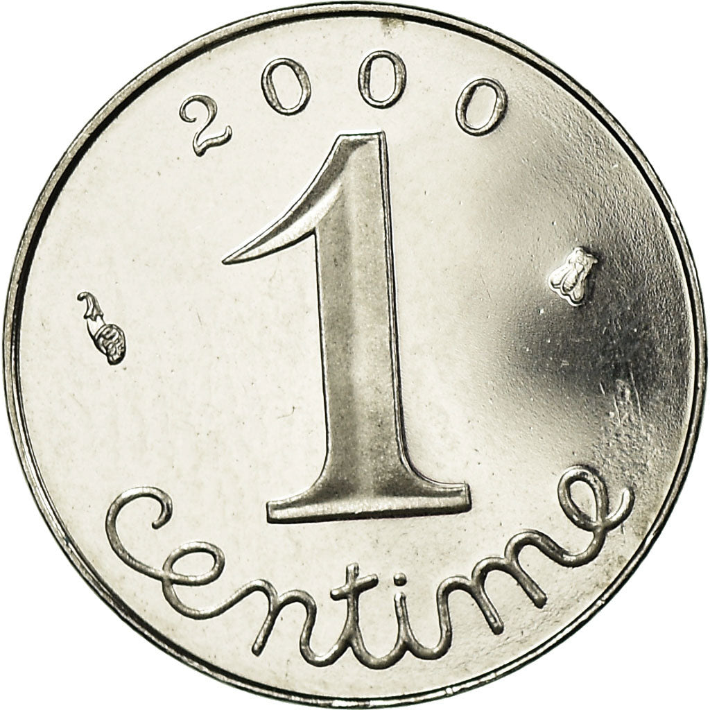 Moneta, Francia, Épi, Centime, 2000, Paris, Proof, FDC, Acciaio inossidabile