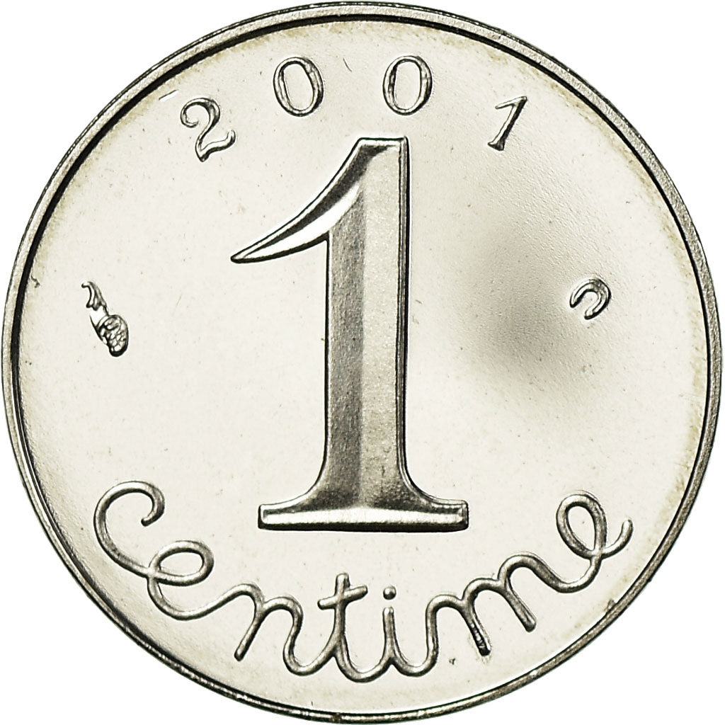 Moneta, Francia, Épi, Centime, 2001, Paris, Proof, FDC, Acciaio inossidabile