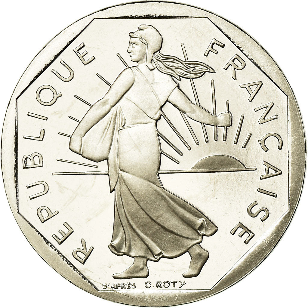 Moneda, Francia, Semeuse, 2 Francs, 2000, Paris, Proof, FDC, Níquel, KM:942.2