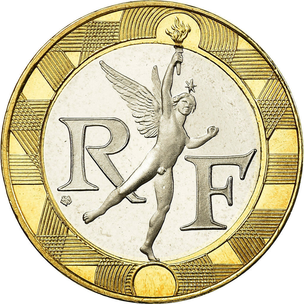 Munten, Frankrijk, Génie, 10 Francs, 2001, Paris, Proof, FDC, Aluminum-Bronze