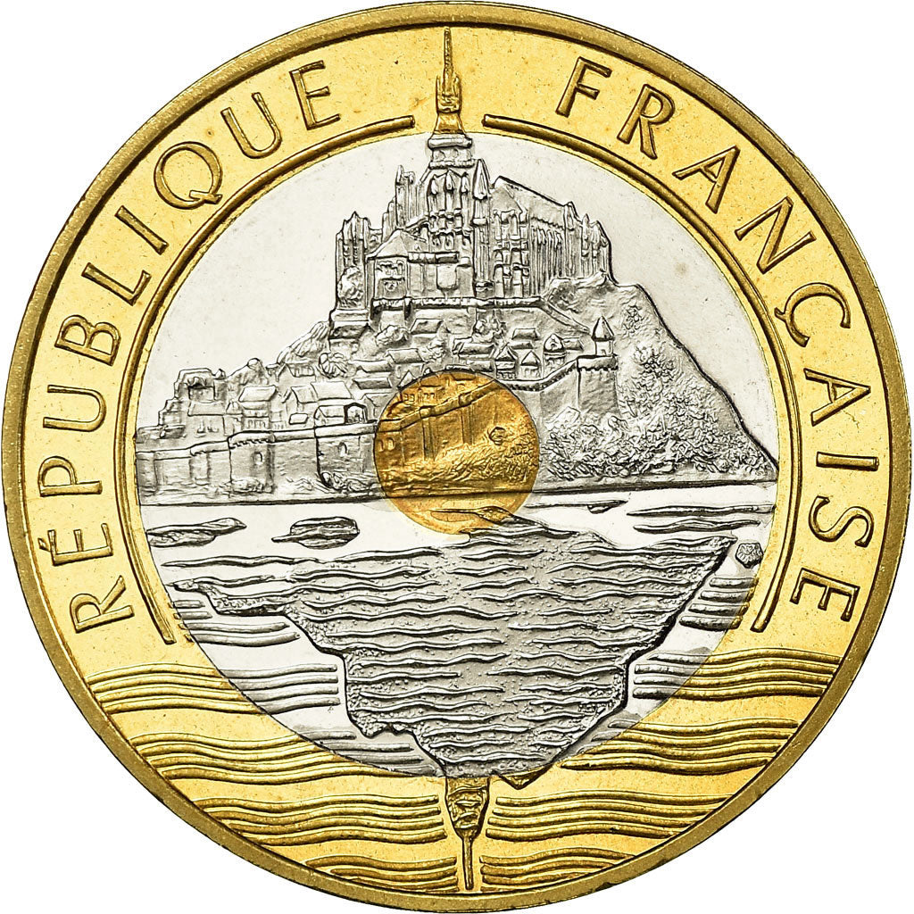 Coin, France, Mont Saint Michel, 20 Francs, 2000, Paris, Proof, MS(65-70)
