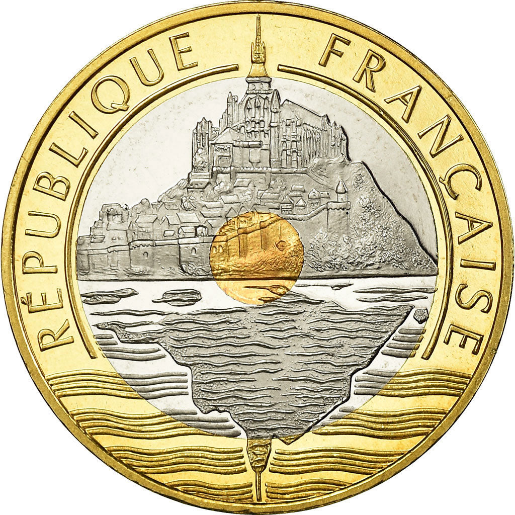 Coin, France, Mont Saint Michel, 20 Francs, 2001, Paris, Proof, MS(65-70)