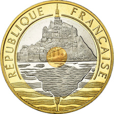 Coin, France, Mont Saint Michel, 20 Francs, 2001, Paris, Proof, MS(65-70)