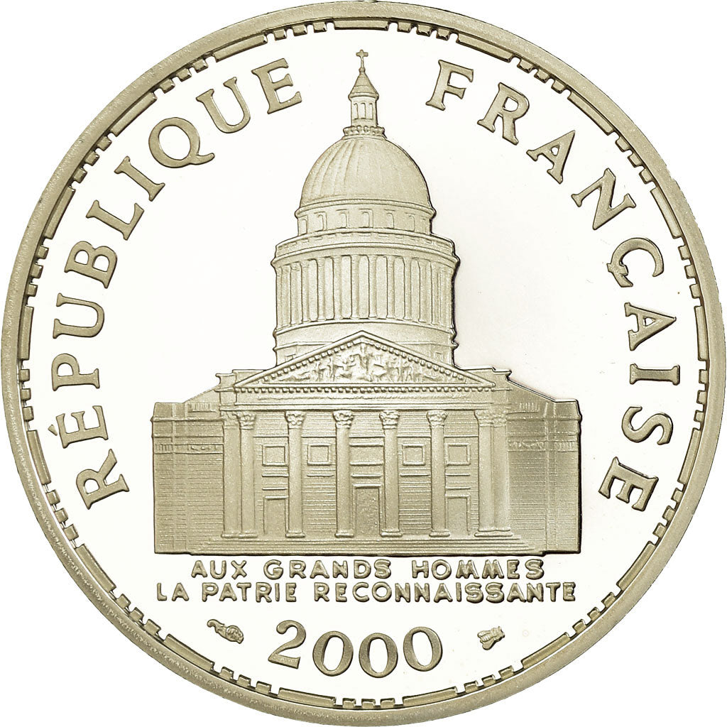 Coin, France, Panthéon, 100 Francs, 2000, Paris, Proof, MS(65-70), Silver