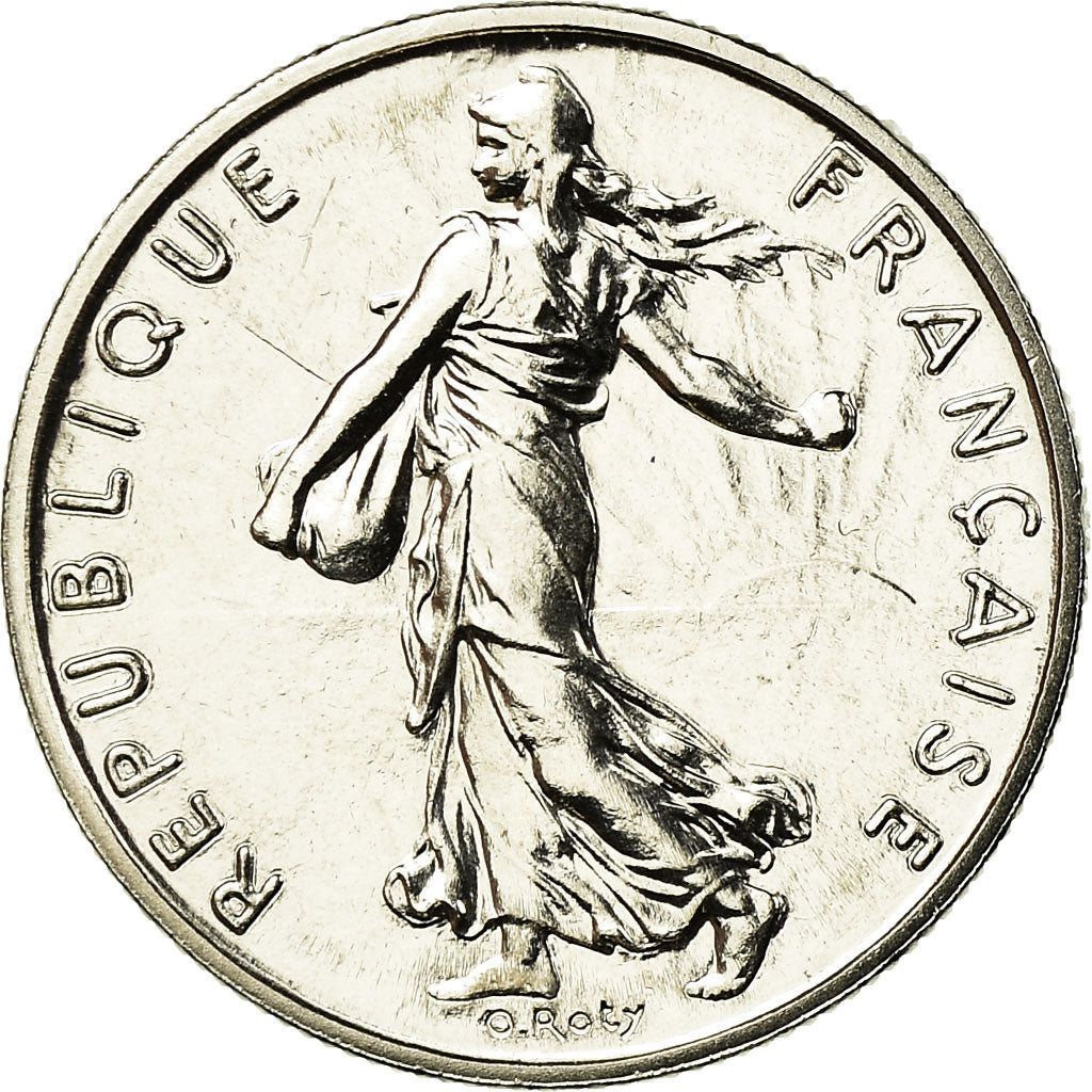 Coin, France, Semeuse, 1/2 Franc, 1988, Paris, MS(65-70), Nickel, KM:931.1