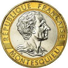 Coin, France, Montesquieu, 10 Francs, 1989, Paris, MS(65-70), Bi-Metallic
