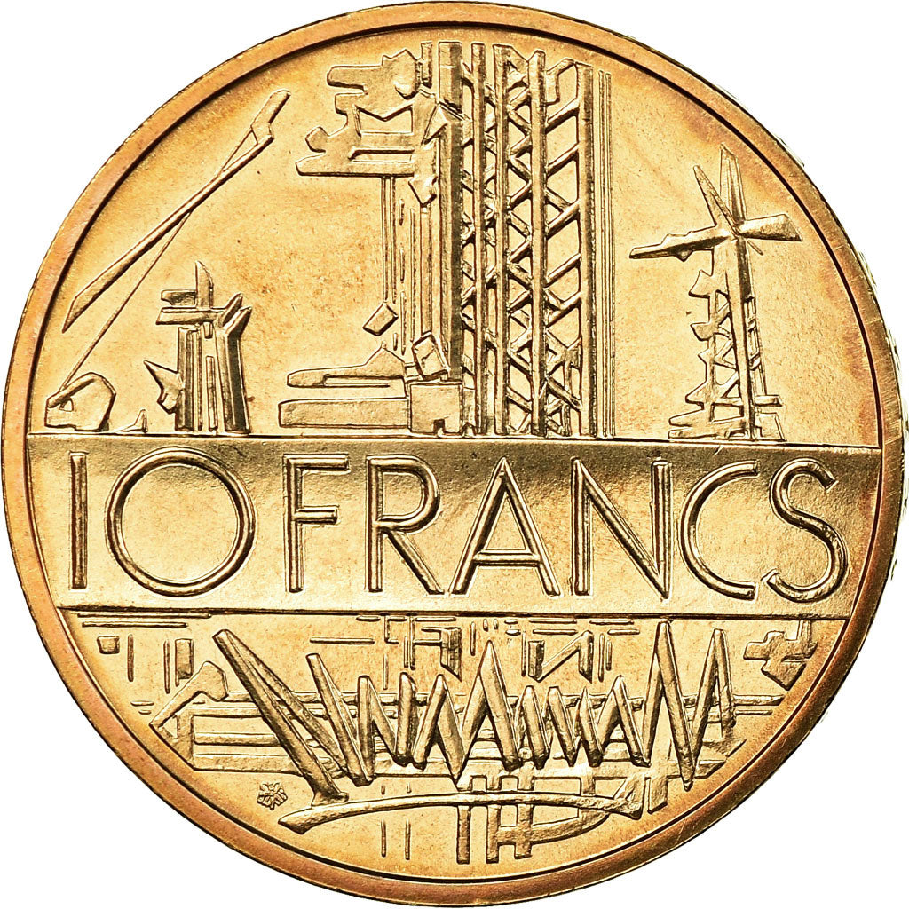 Coin, France, Mathieu, 10 Francs, 1981, Paris, MS(65-70), Nickel-brass, KM:940