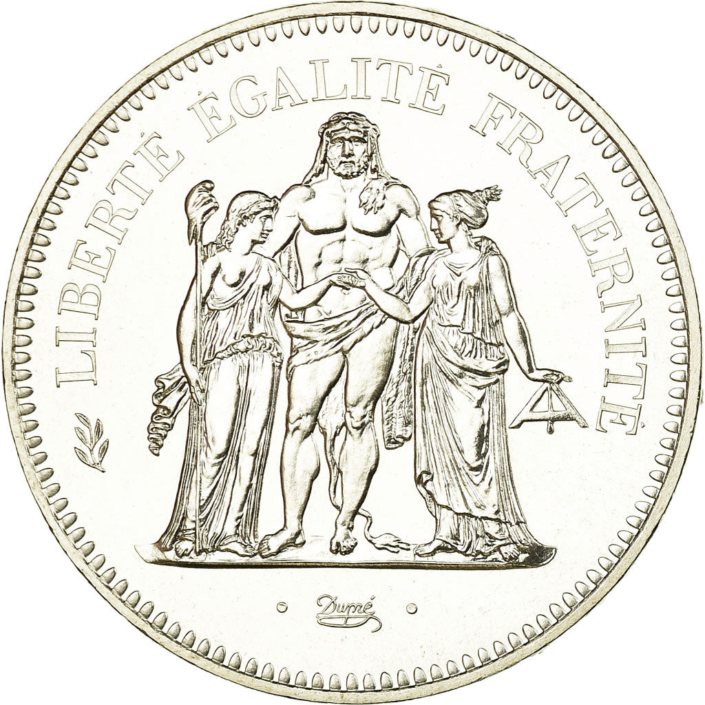 Coin, France, Hercule, 50 Francs, 1980, Paris, MS(65-70), Silver, KM:941.1