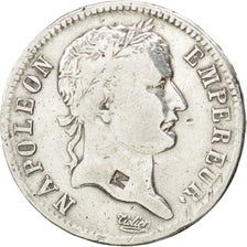 FRANCE, Napoléon I, Franc, 1808, Strasbourg, KM #682.3, VF(30-35), Silver, G...