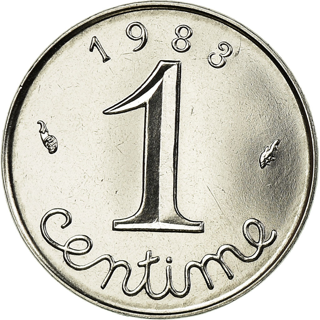 Moneta, Francia, Épi, Centime, 1983, Paris, FDC, Acciaio inossidabile, KM:928