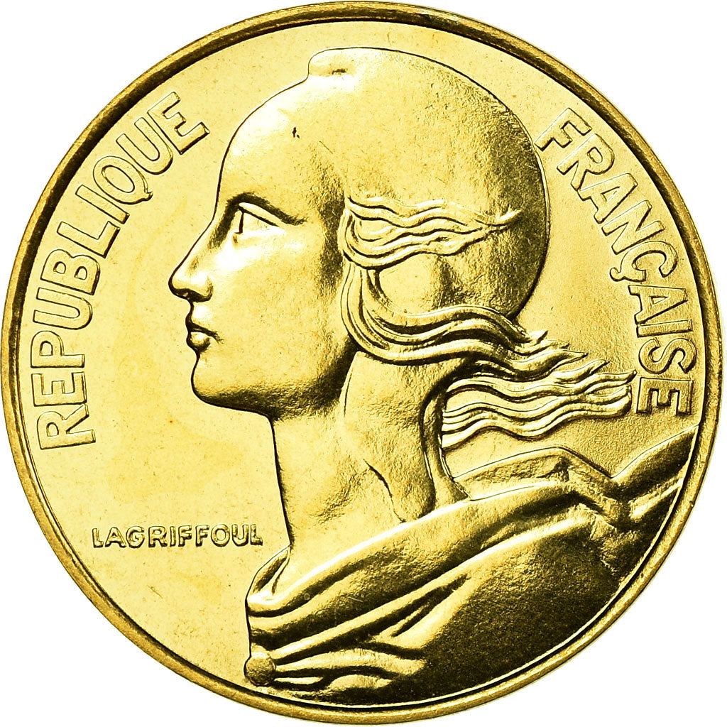 Moeda, França, Marianne, 20 Centimes, 1985, Paris, MS(65-70), Alumínio-Bronze
