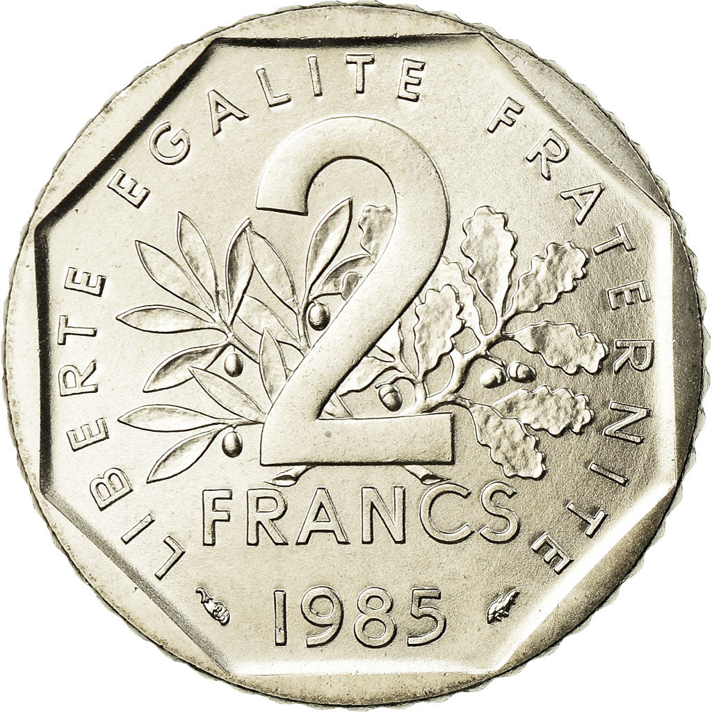 Coin, France, Semeuse, 2 Francs, 1985, Paris, MS(65-70), Nickel, KM:942.1