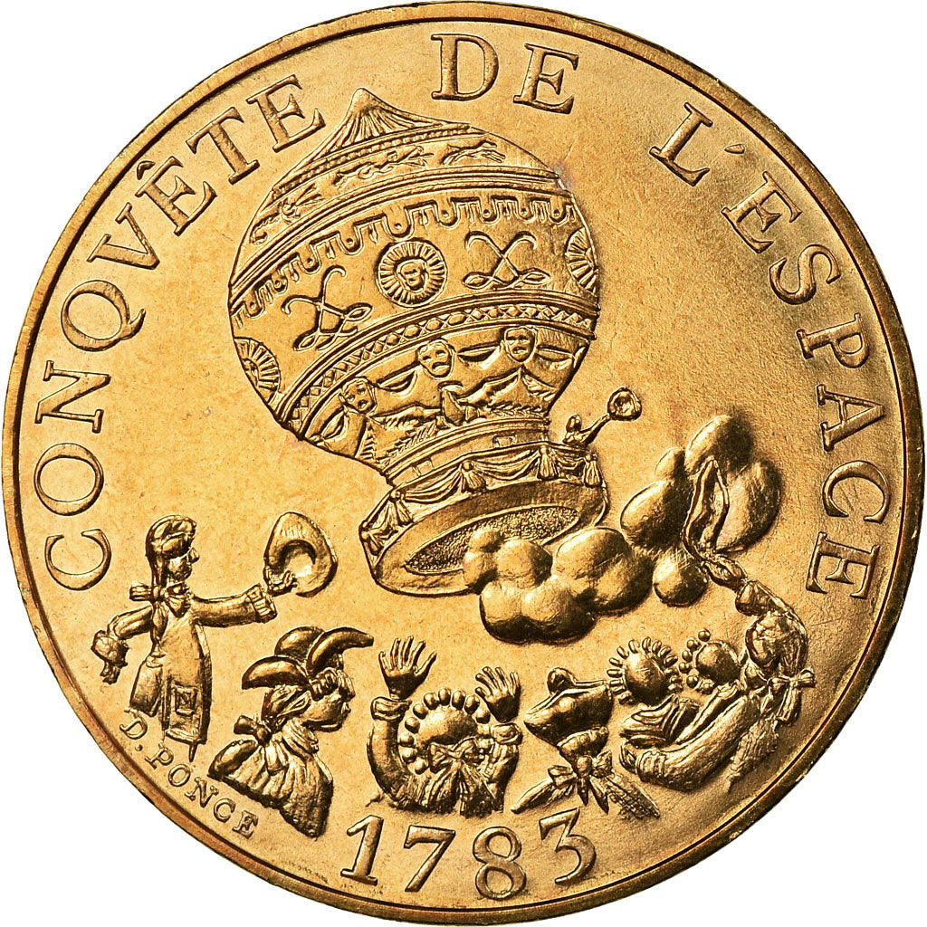 Coin, France, La conquête, 10 Francs, 1983, Paris, MS(65-70), Nickel-Bronze