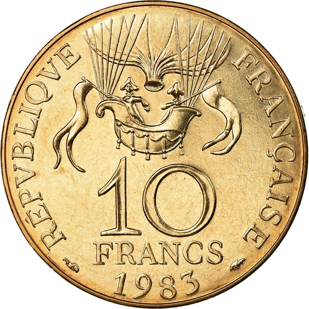 Coin, France, La conquête, 10 Francs, 1983, Paris, MS(65-70), Nickel-Bronze