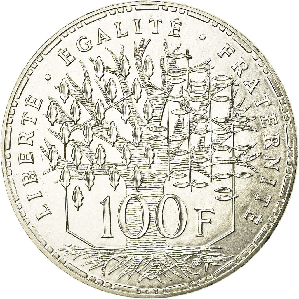 Coin, France, Panthéon, 100 Francs, 1982, Paris, MS(65-70), Silver, KM:951.1